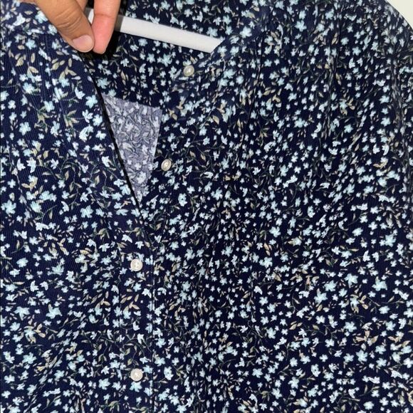 Old navy plus size Floral long sleeves Blouse 3x NWT - Picture 7 of 9